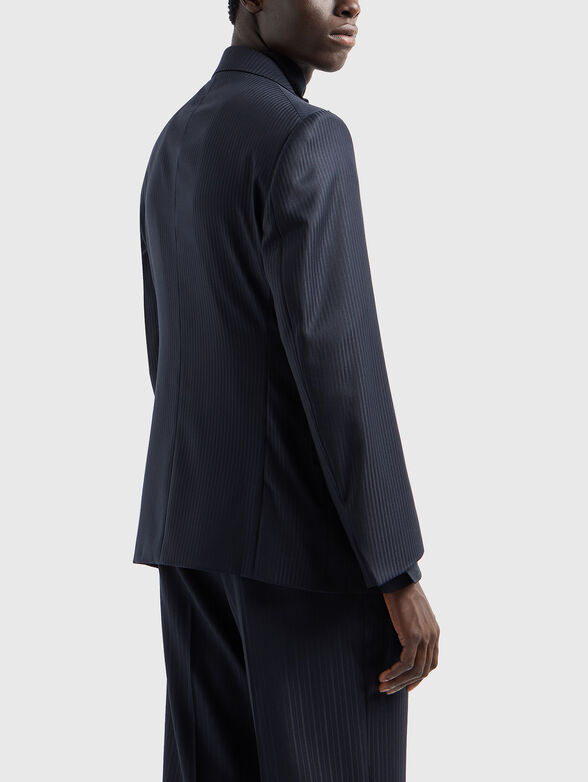 Wool blazer with botton - 3