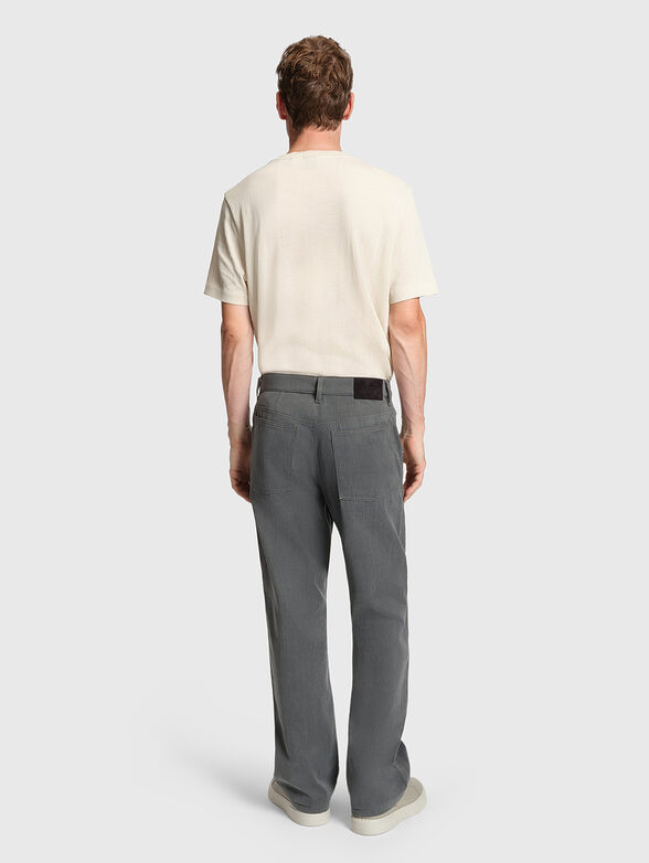 Dark blue cotton T-shirt - 3