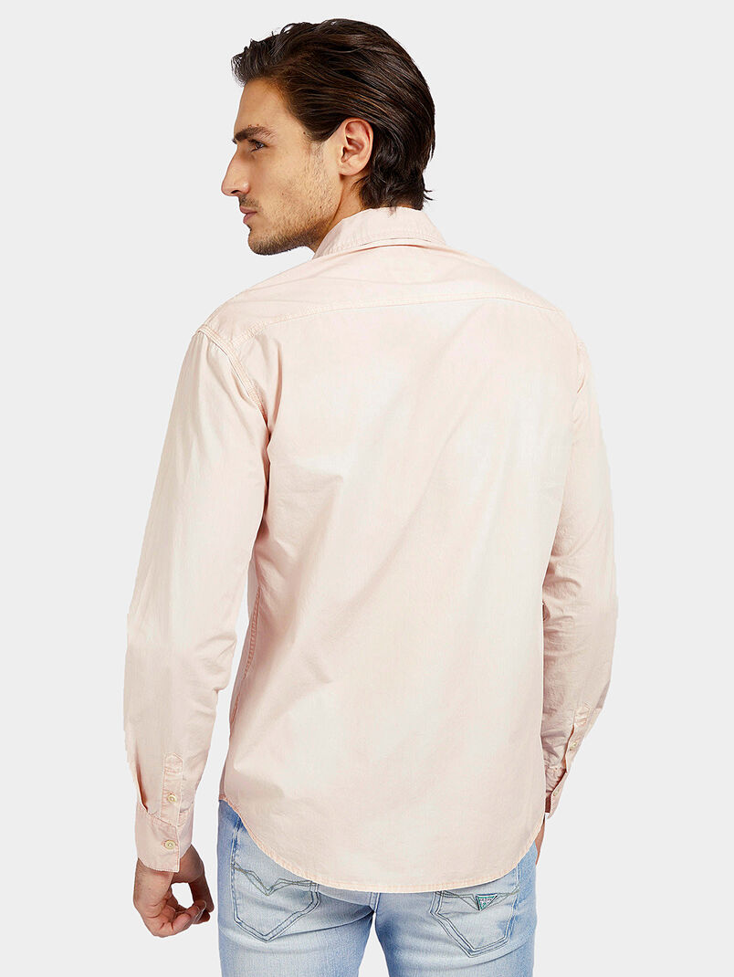 MOSES Cotton shirt in green color - 3