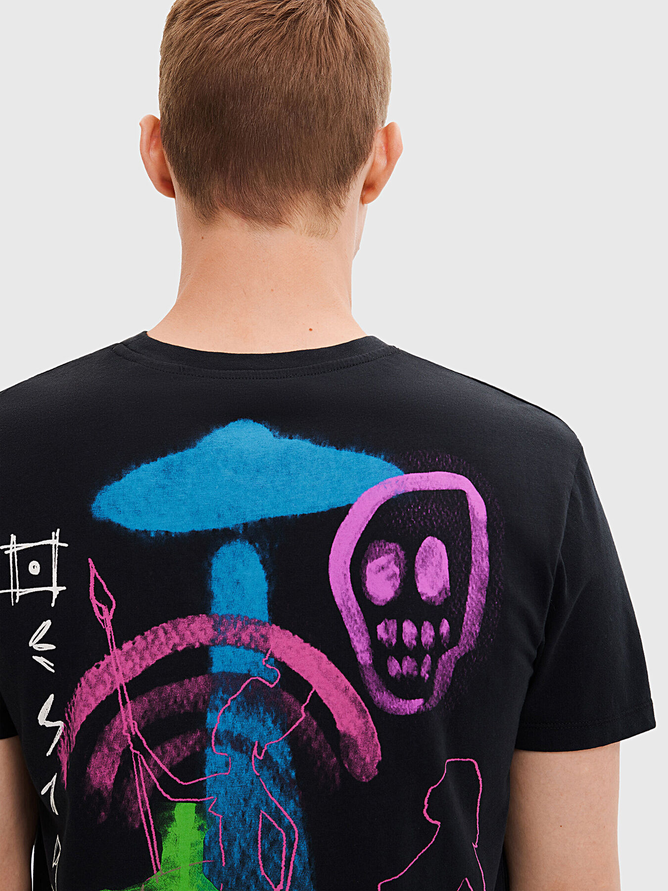 DINO T-shirt with colorful print brand DESIGUAL