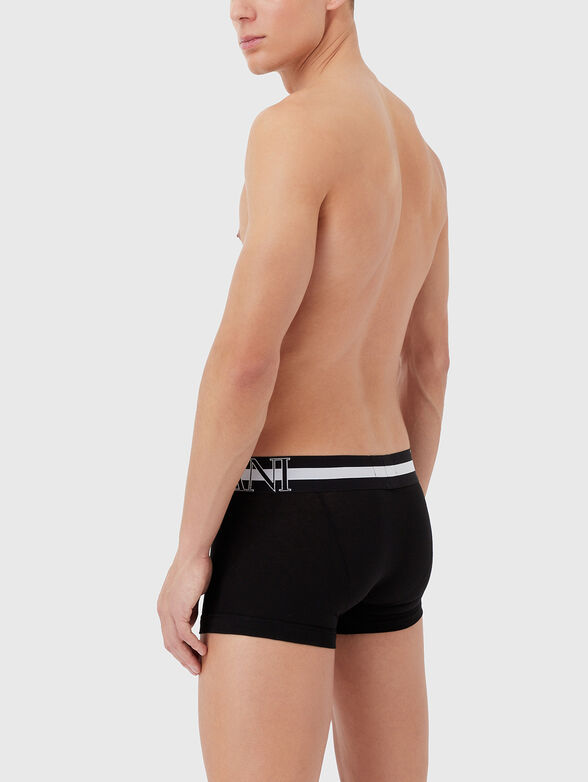 Black cotton blend boxers - 2