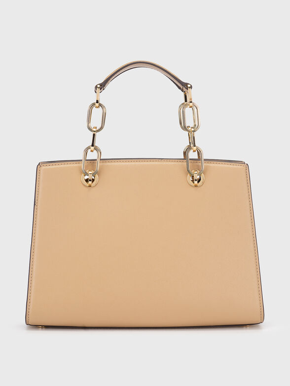 Beige leather bag - 3