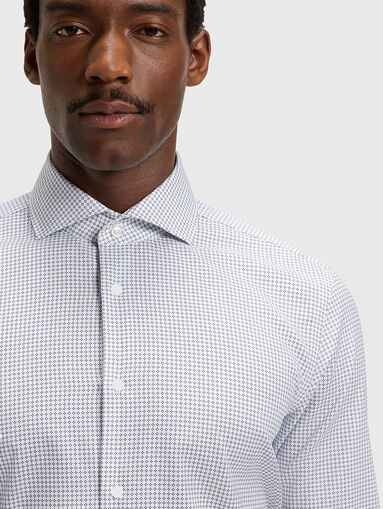 HANK slim shirt with micro print - 4