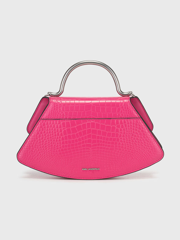 Leather bag with croc texture - 3