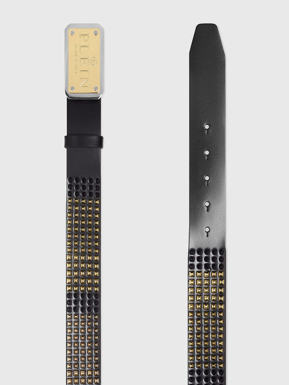 Leather belt with studs - 2