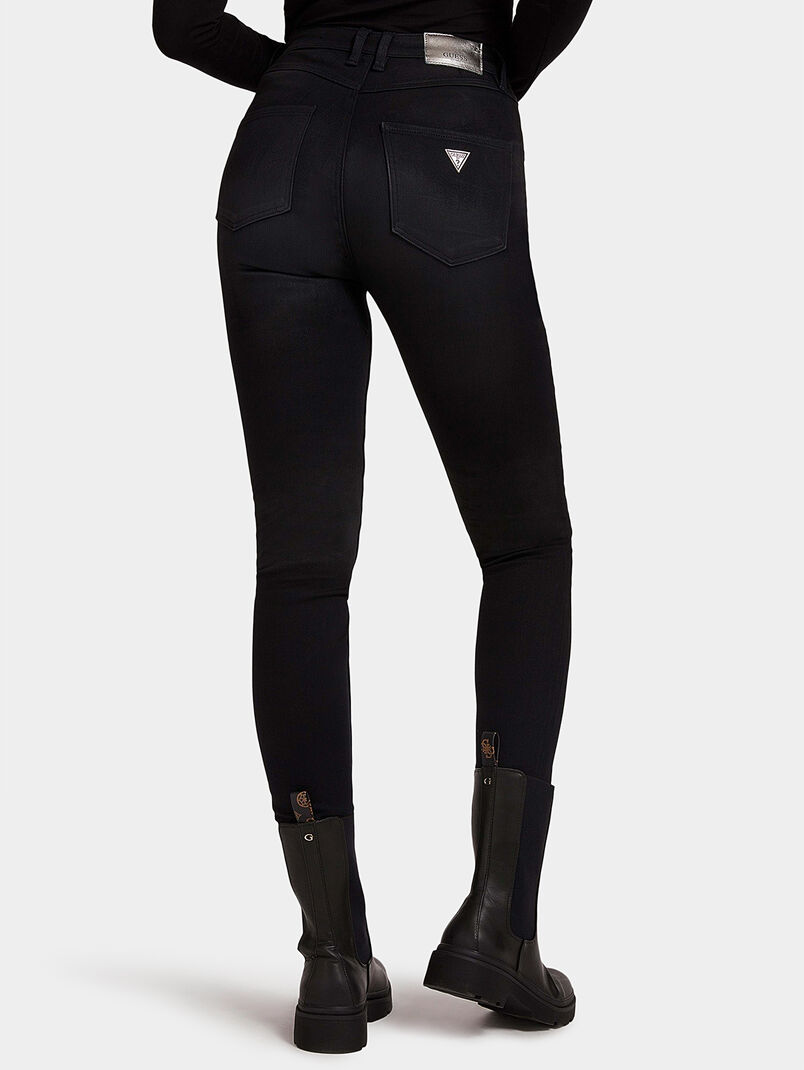 High-waisted black jeans - 3