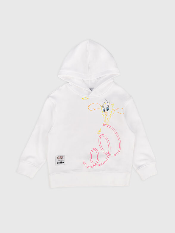 Black sweatshirt with print - 1