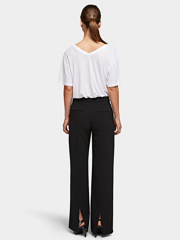 Trousers with back slit hem - 2
