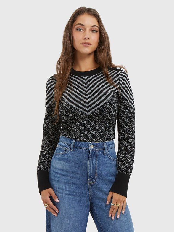 Sweater with monogram print - 1