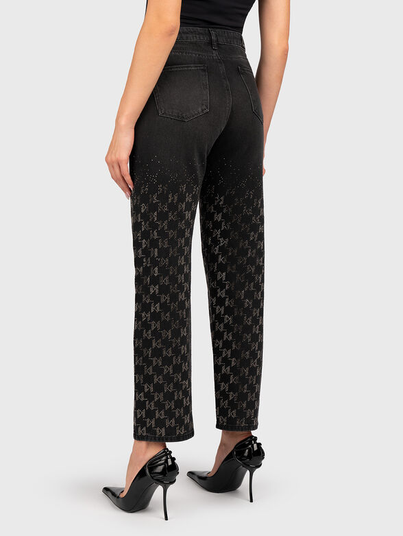 Straight jeans with rhinestone - 2