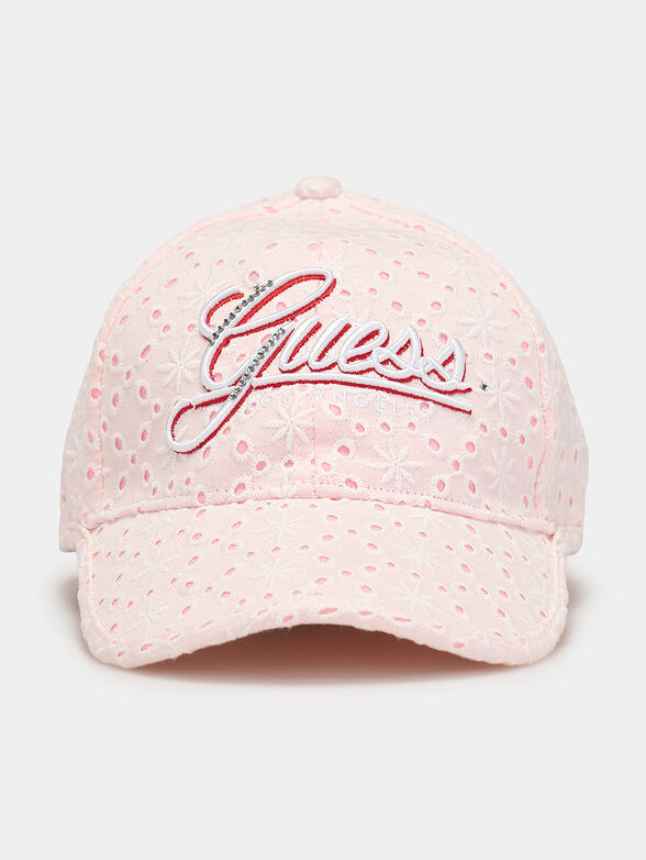 ELSIE cap with embroidery and ribbon - 1