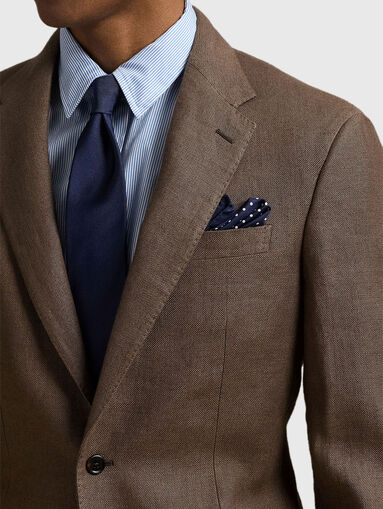 Slim linen blazer - 4