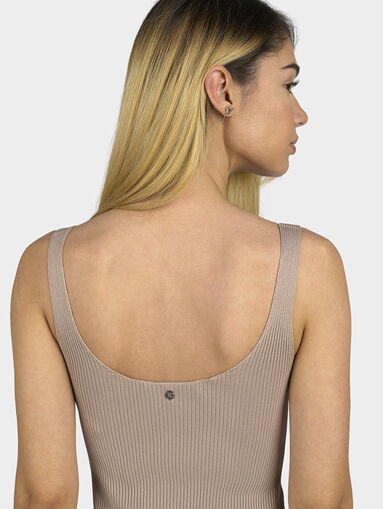 LUCILLE dress in beige color - 4