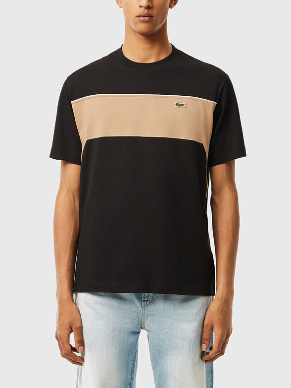 Cotton colourblock T-shirt - 1