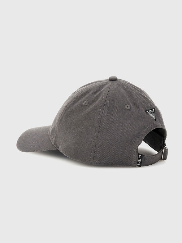 Cap with logo embroidery in black - 2
