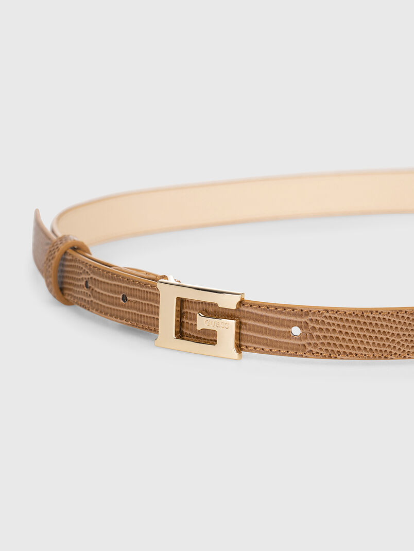 SESTRI belt with croco effect - 3