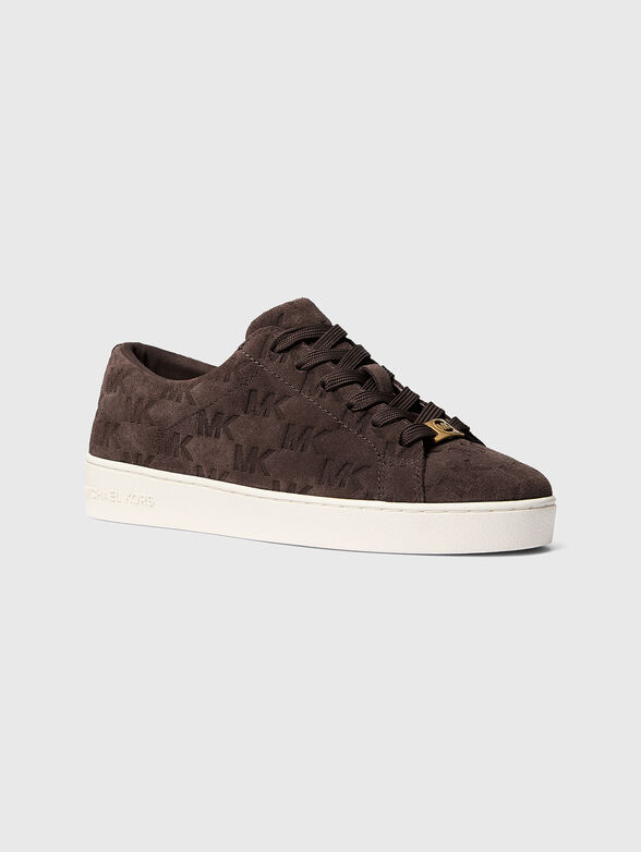KEATON suede sneakers with embossed logo - 2