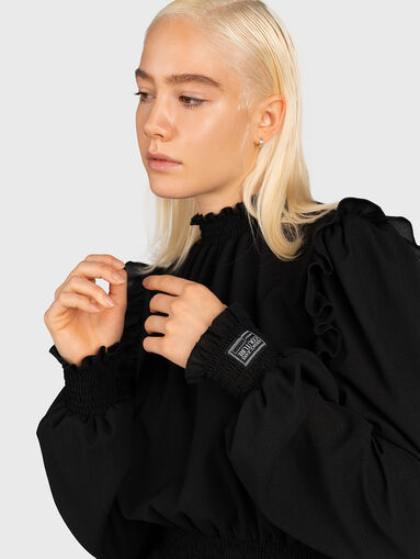 Blouse in black color - 4