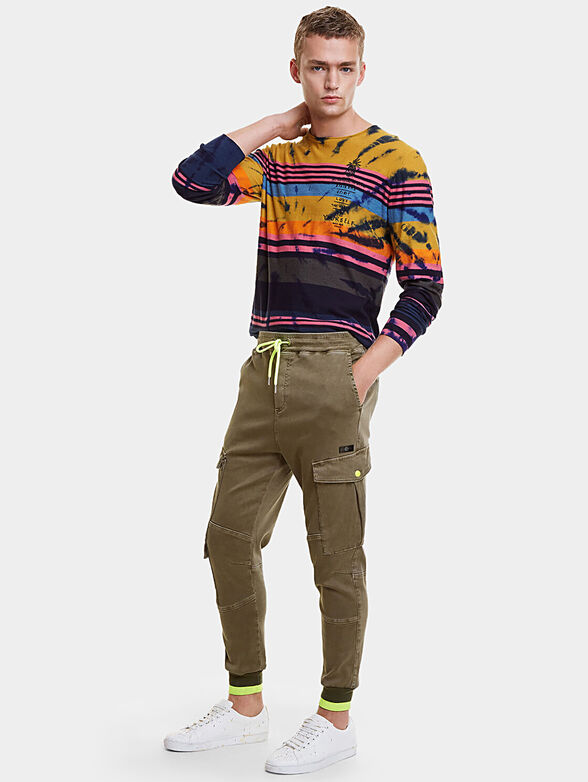 Cotton cargo pants - 4