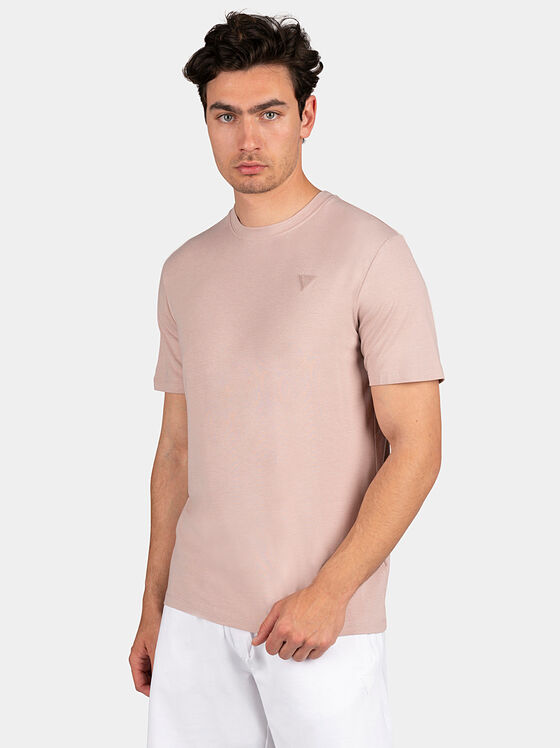 Тениска HEDLEY в розов цвят с лого - 1