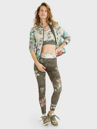 Leggings with floral print - 2