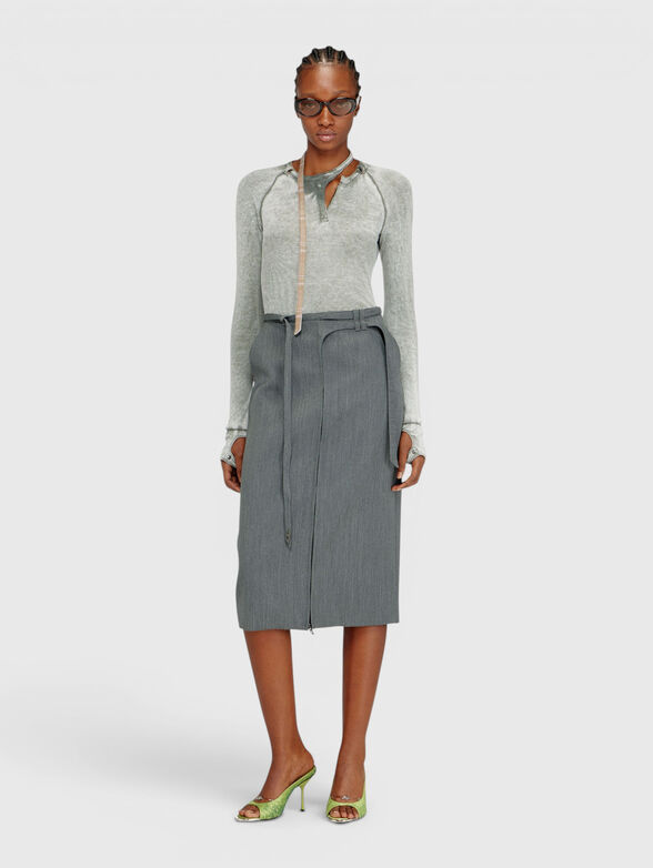 T-ECLA blouse with worn effect - 2