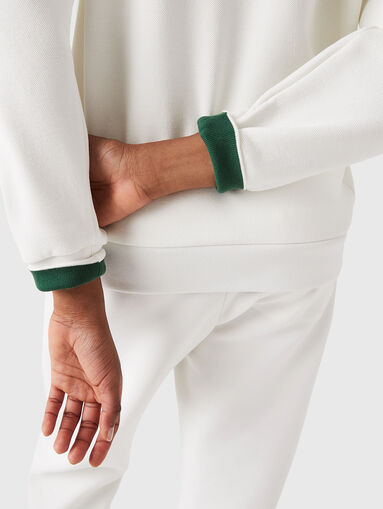 Dark blue sweatshirt with logo detail  - 5