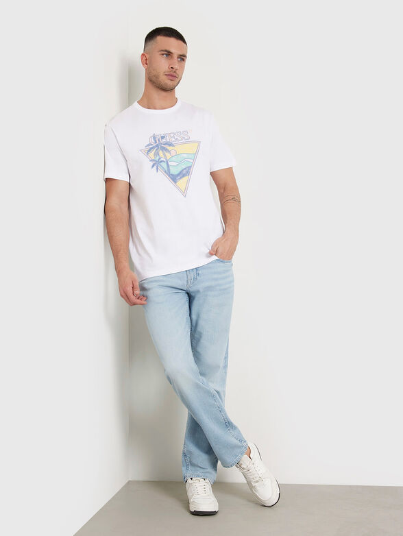 Cotton T-shirt with print and embroidery - 2