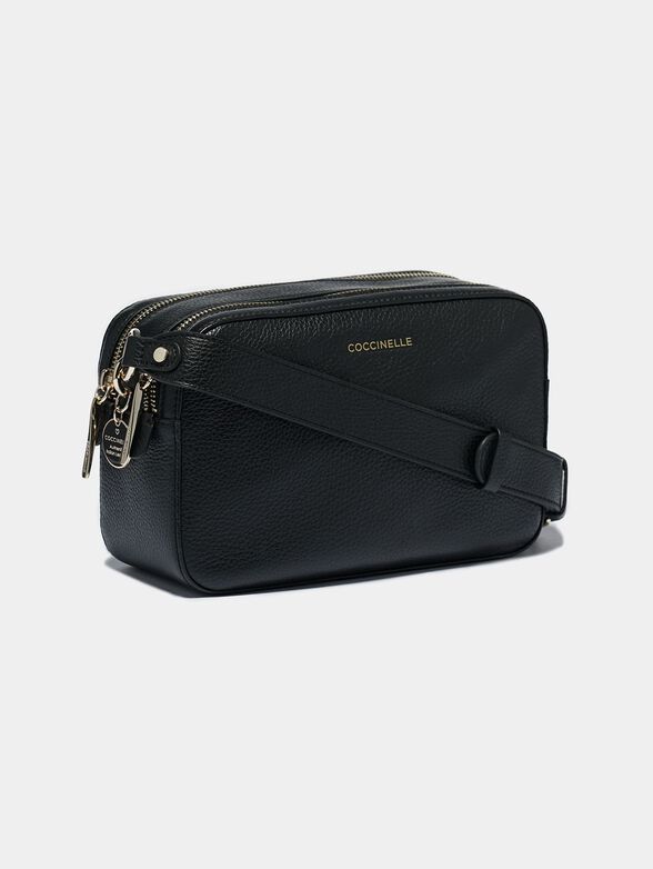 ALPHA Black leather crossbody bag - 2