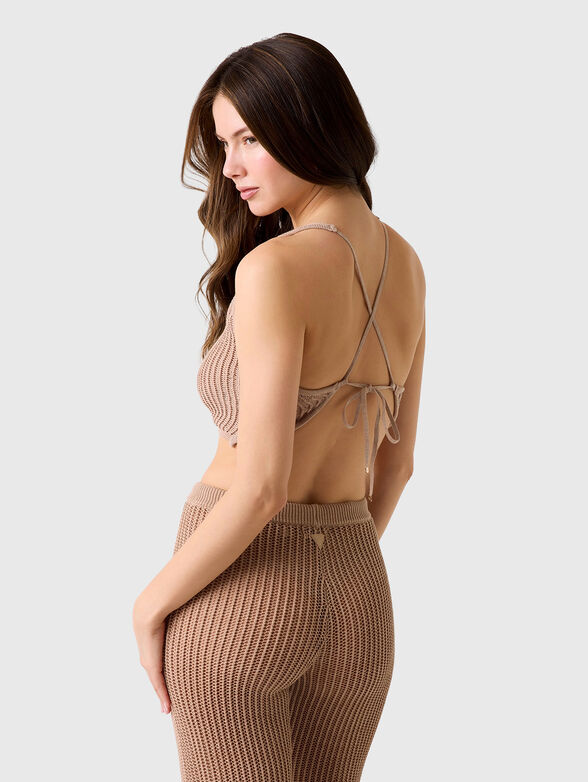AURA knit top with cut-out back - 3