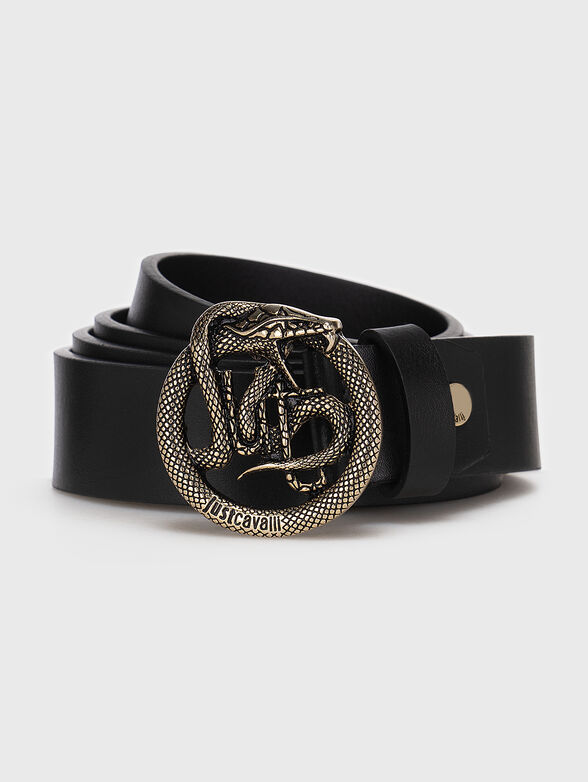 Belt with accent golden buckle - 1