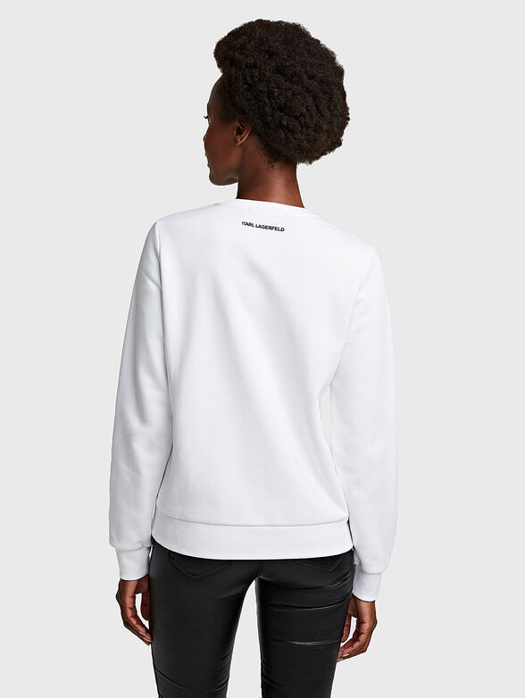 Cotton sweatshirt with logo print - 2