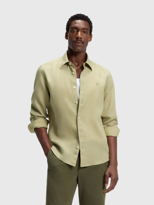 Regular fit linen shirt - 1