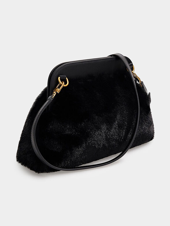 SILVANA clutch with eco fur texture - 2