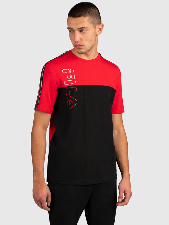 OJAS cotton t-shirt with logo stripes - 1