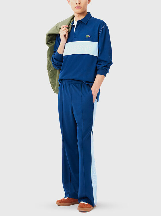 Sports trousers with contrast trims - 1