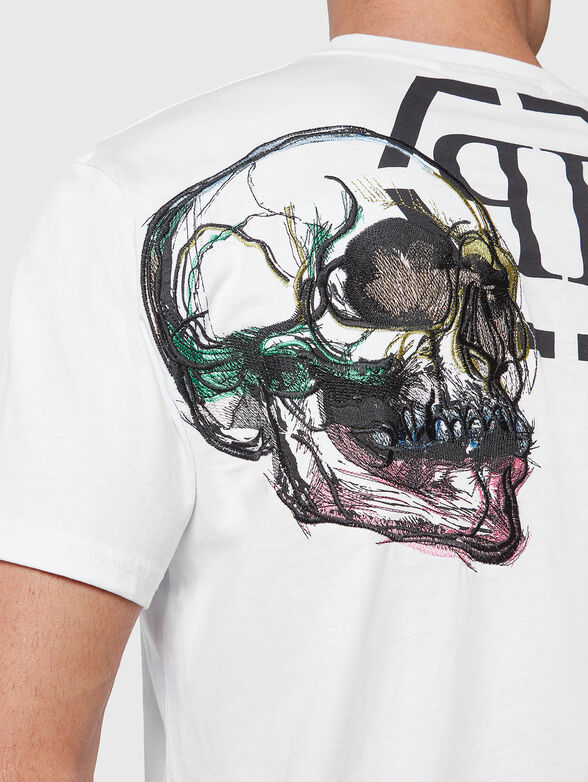 Cotton T-shirt with accent print on the back - 4