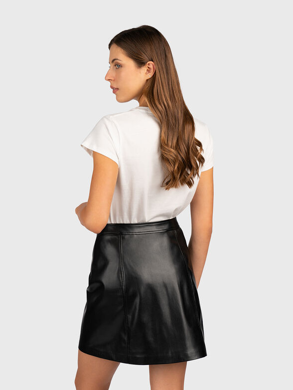 Black T-shirt with logo accent - 2