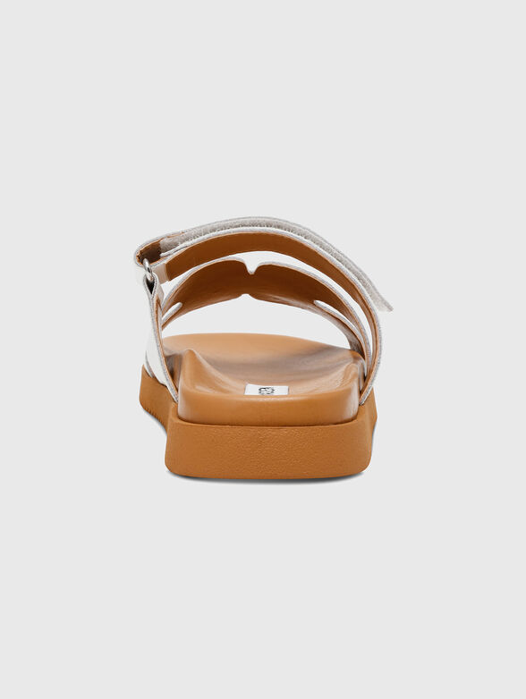 Leather slides - 3