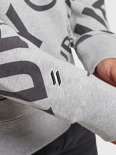 Sweatshirt with logo lettering - 3