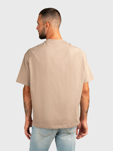 Cotton T-shirt with oval neckline - 3