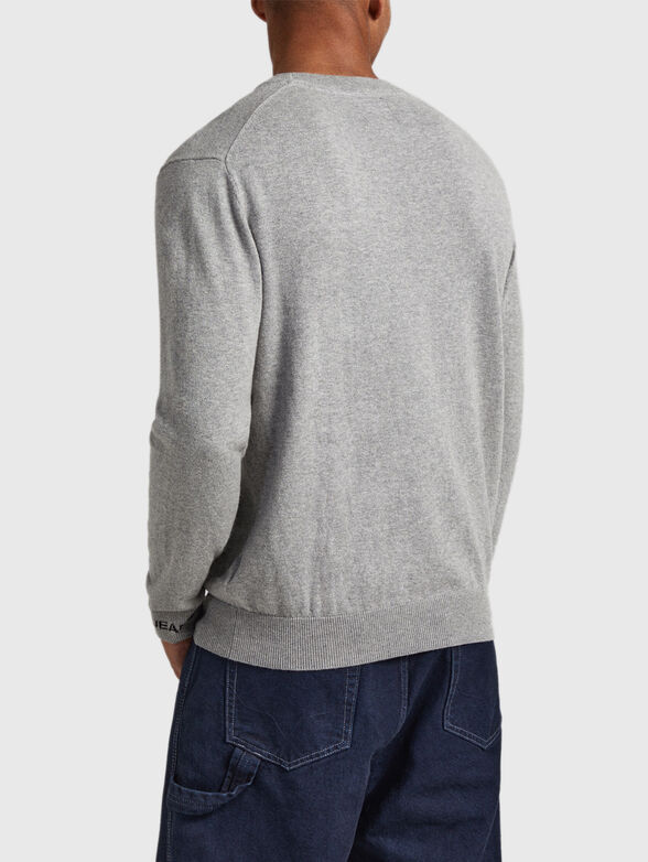 ANDRE black sweater with crew neck - 3