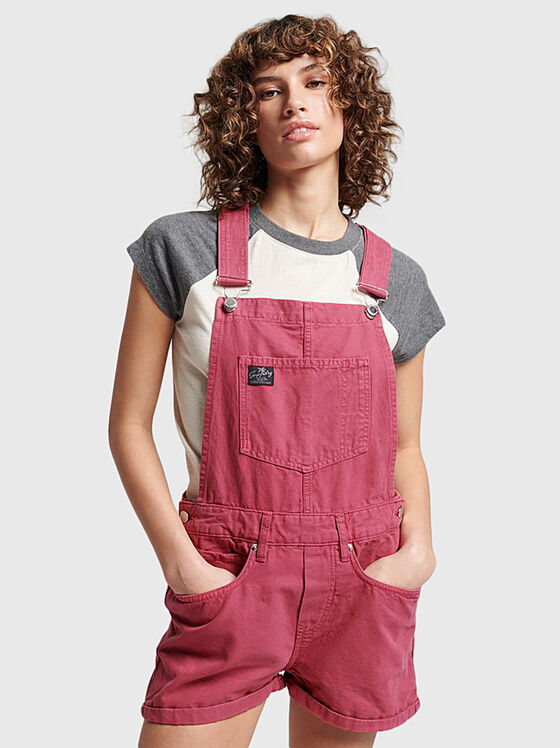 VINTAGE CANVAS short jumpsuit - 1