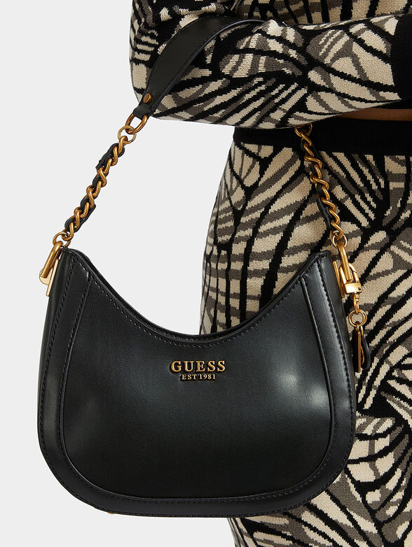 ABEY small hobo bag with logo accent - 4