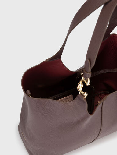 Big leather bag with logo - 5