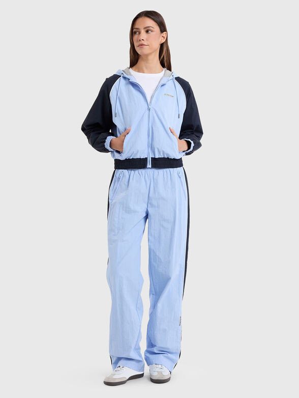 Hooded jacket with color-block effect - 2