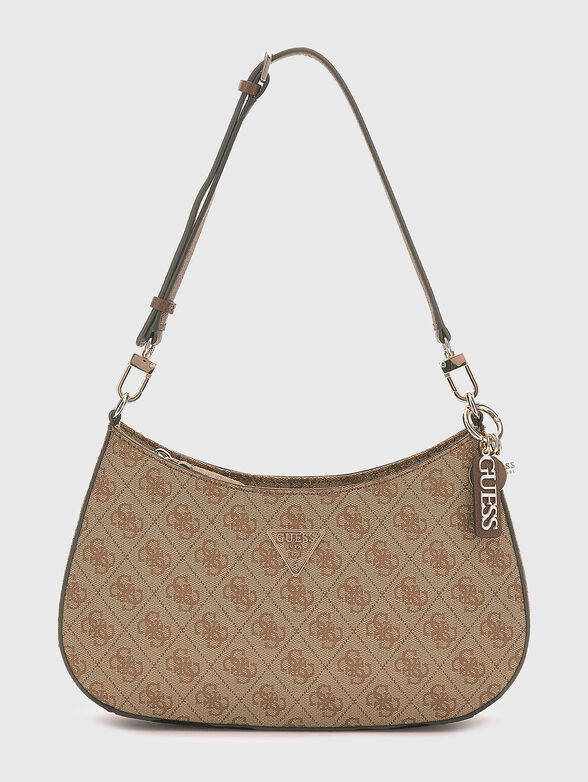 NOELLE bag with monogram print in beige - 1