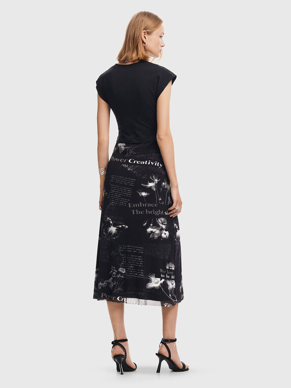 Dress with contrasting design  - 2