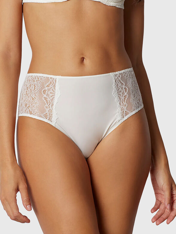 ORCHIDEA beige high waist briefs - 1