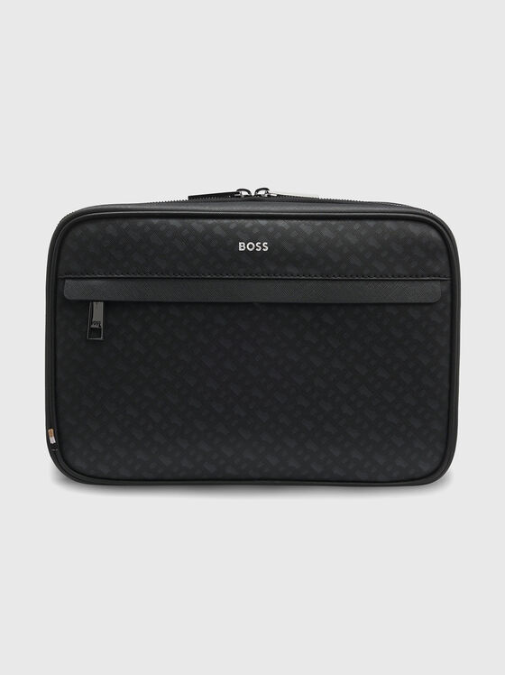 Кожен несесер с лого принт - 1